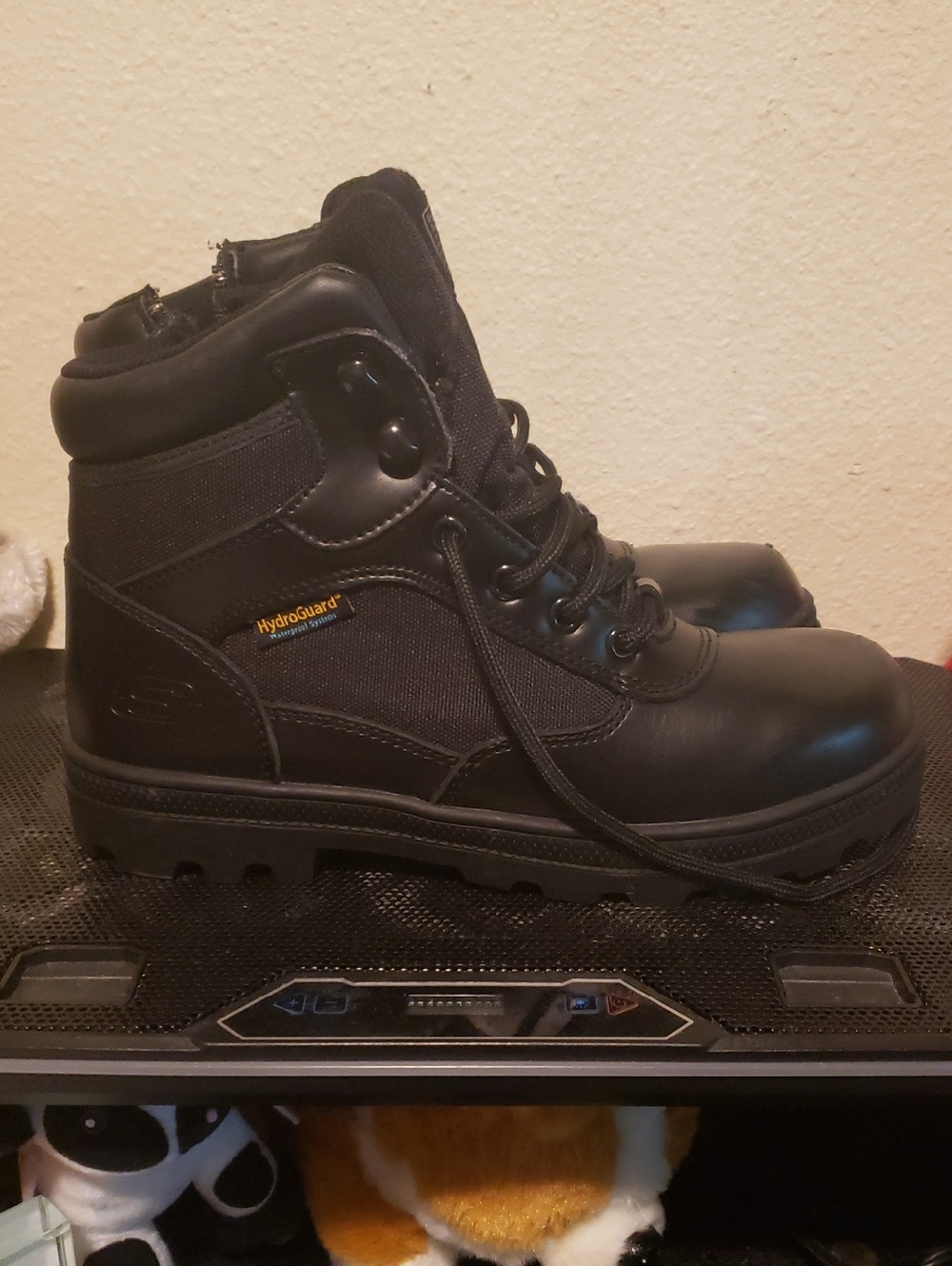 Skechers Men's Black HydroGuard Work Boots